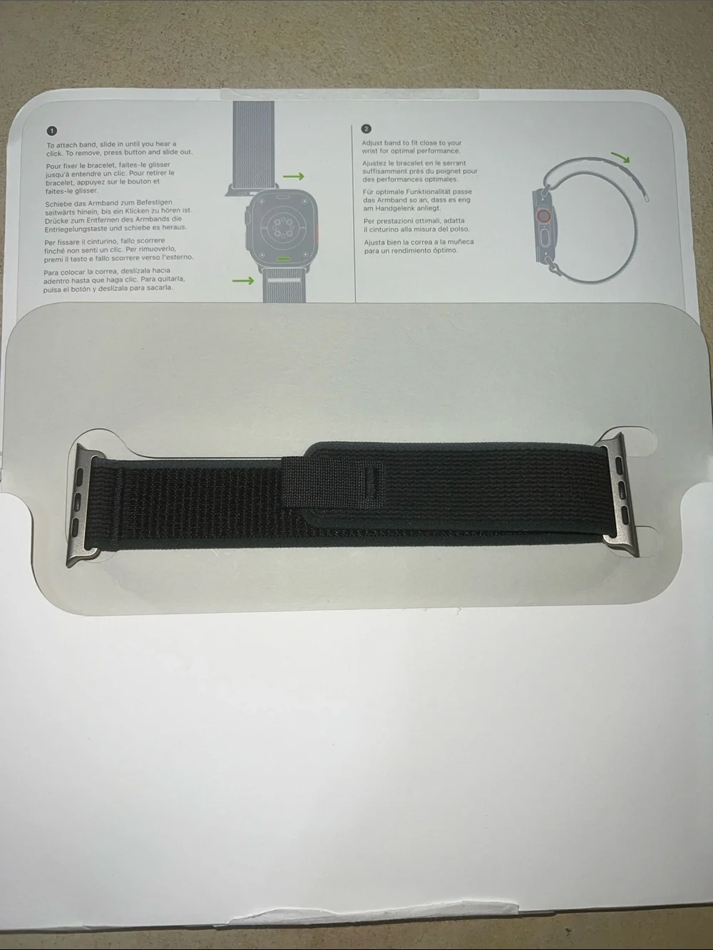 Black Sport Loop Apple Watch Band